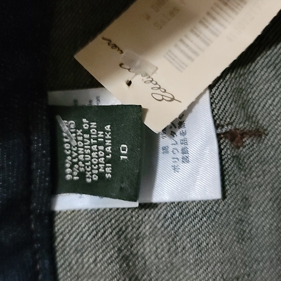 Brand NWT Eddie Bauer woman's jeans curvy fit size 10 bark blue color mint new - Picture 6 of 12